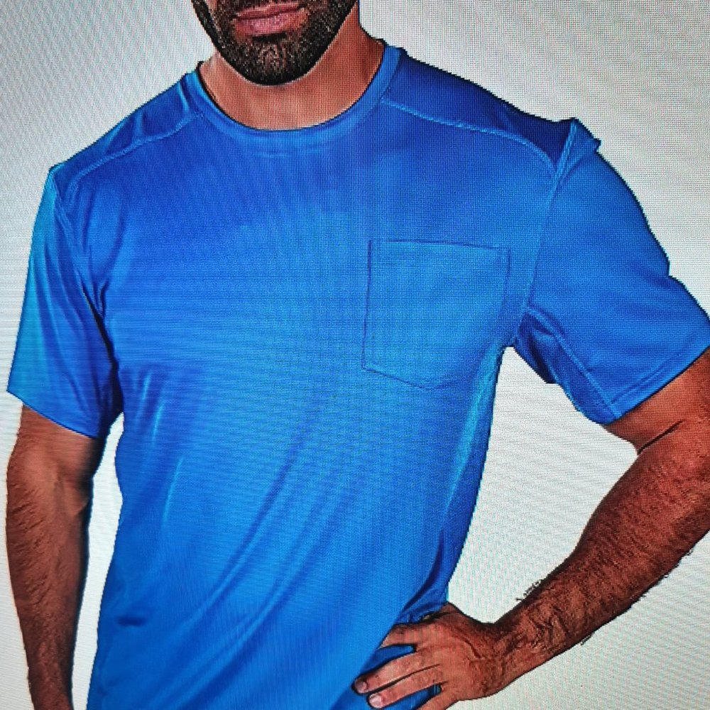 NWT Arctic CoolMen's 4XL Vortex Vent Cooling Pocket Workwear - Polar Blue